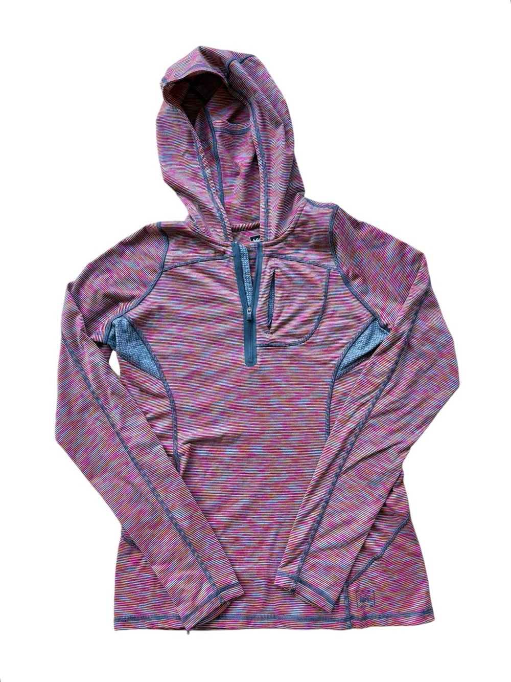 REI Striped Hooded Pullover